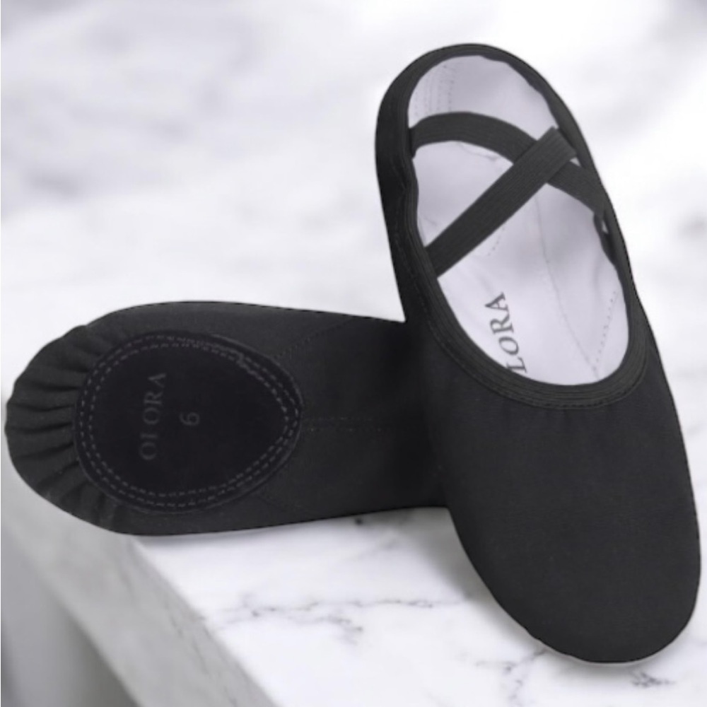 2 for $30 | Olora Black Ballet Dance Slippers